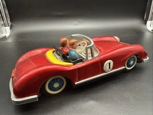 Voiture De Course Tin Toy Friction Red Racing Car #1/ Mf763 - Picture 1 of 3