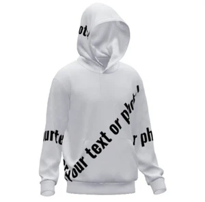 PERSONALIZED CUSTOMIZED UNISEX DESIGN YOUR LOGO OR PHOTO HOODED SWEATSHIRT HOODY - Picture 1 of 16