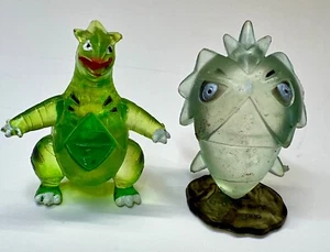Vintage Pupitar & Tyranitar Pokemon Figuren 2"" klar durchscheinend CTGSJ - Bild 1 von 11