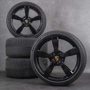 Original Porsche 20 21 Zoll 992 Felgen Exclusive C2 Sommerräder Sommerreifen Neu - Bild 1 von 3