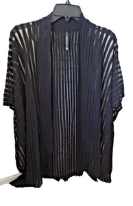 *** PIER ANTONIO GASPARI Itay Gr. 46/12 transparenter Streifen TOPPER TOP schwarz!! - Bild 1 von 5