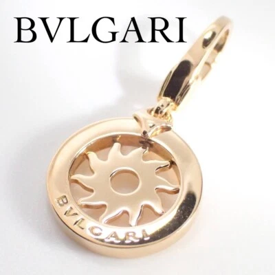 Collar colgante BVLGARI Tondo Sol encanto superior oro amarillo K18YG Foto 1 de 4