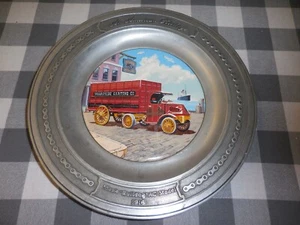 Mack Bulldog AC Model 1916 Pewter Collector Plate - Picture 1 of 5