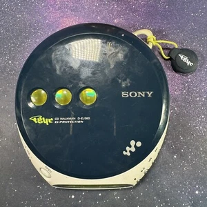 Sony D-EJ360 PSYC Portable CD Walkman Player Blue Tested And Working Screen Dead - Picture 1 of 9
