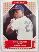 1991 Tomorrow's Heroes Baseball Card#213-Reggie Jefferson, Nashville Sounds