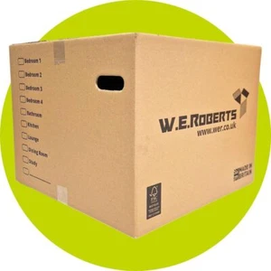 W.E. Roberts 5 Strong Extra Large Cardboard moving Boxes. Packing boxes - Picture 1 of 3