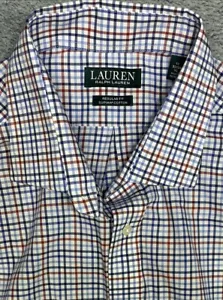 Camisa a Cuadros Lauren Ralph Lauren Algodón Supima Abotonada Nueva Con Etiquetas Para Hombres XL - Imagen 1 de 6