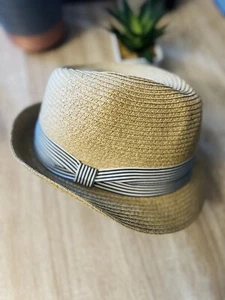 Damen Sonnenhut Sommer Stroh Fedora Hut M-L verstellbar (khaki) UPF50+ verstellbar - Bild 1 von 14