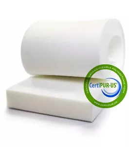 FOAM SEAT CUSHION (MEDIUM FIRM) 5"x22"x80" 36ILD UPHOLSTERY FOAM SHEET - Picture 1 of 9