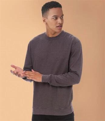 AWDis Just Hoods Washed Effect Sweatshirt JH093 Mens or Ladies Sweater