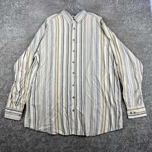 George Foreman Button-Up Shirt Men's 2XT Tall Long Sleeve Multi Pinstripe - Picture 1 of 7