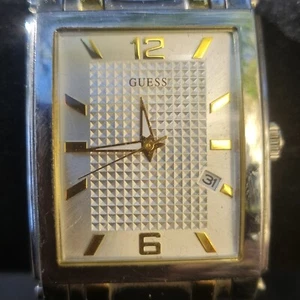 Vintage Guess Watch Japan Movement Stainless Steel Case & Bracelet Works Well - Picture 1 of 15