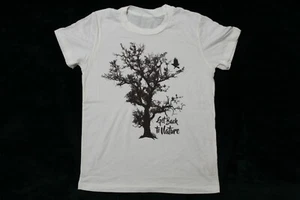 True Religion Kids White T-Shirt Size XL With Custom Print Get Back To Nature - Picture 1 of 5