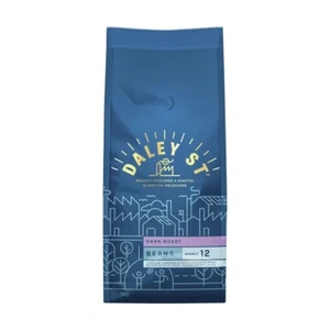 Daley Street Dark Roast Coffee Beans 1kg Bold Rich & Full-Bodied - Picture 1 of 4