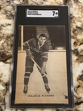 MAURICE RICHARD 1948 EXHIBITS RC SGC 7 NM POP 1 HIGHEST GRADED RARE HOCKEY GREAT