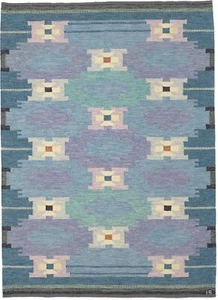 Vintage Swedish Scandinavian Soft Rug Bedroom Floral Kilim Rug 8x10 Living Room - Picture 1 of 3