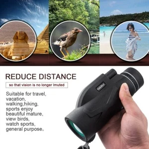 US 80x100 Magnification Monocular Telescope Waterproof BAK4 HD Zoom Roof Prism - Picture 1 of 11