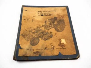 Eicher G30 3801 Geräteträger Betriebsanleitung Bedienungsanleitung 1960er Jahre - Bild 1 von 5