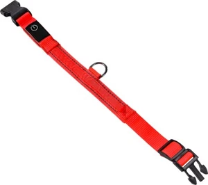 LED Perro Collar B22 Naranja Neón TAMAÑO S Reflexión Intermitente Duración Luz - Imagen 1 de 2