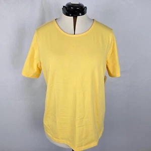 Christopher & Banks T-Shirt Damen XL gelb kurz Freizeitärmel Rundhals - Bild 1 von 18