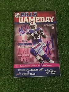 Buffalo Bills Gameday Program 10-9-2011 firmato da Stevie Johnson Marcell Darcus - Foto 1 di 9