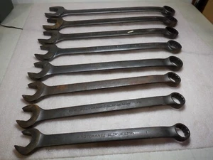 SET OF 8 ASSORTED S.A.E.PROTO AND BLACKHAWK WRENCHES - Foto 1 di 6