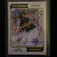 2023 Topps Heritage - Real One Autographs #ROA-LOR Luis Ortiz (AU)