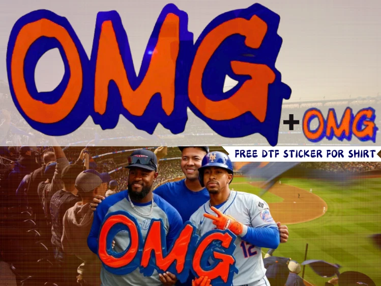 OMG LARGE size 24 inch Mets baseball 3D SIGN ART man cave NEW York + DTF Sticker - Image 1 of 4
