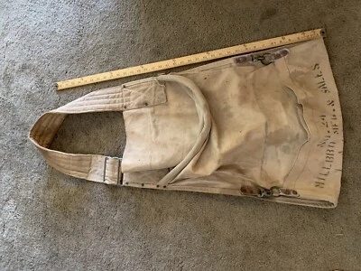 Antique Canvas Tool Work Shop Apron Heavy Duty Woodworking Welding Workshop - Image 1 of 4