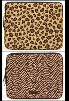 全新带标签 Vera Bradley 平板电脑保护套 - 选择豹纹或斑马图案 — 第 1/3 张图片