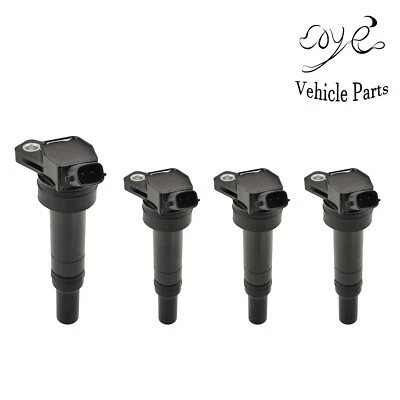 27300-2E000 4pcs Ignition Coil Kit For 2012-2019 Kia Soul 2.0L L4 - Изображение 1 из 4