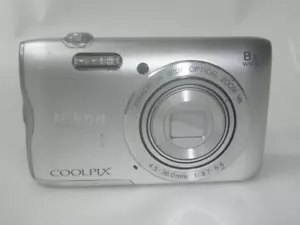 Nikon COOLPIX A300 Silver 20.0MP Digital Camera English Language From Japan Used - Picture 1 of 4