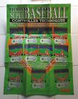 Tecmo Super Baseball Einsatz (B+) Quicksheet Poster SNES Controller Techniken