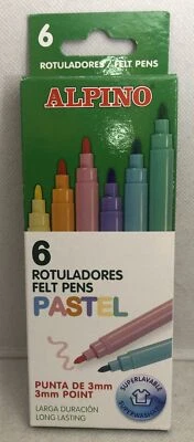 P054 - Alpino - Fasermaler mit 3 mm Spitze - Pastell - NEU
