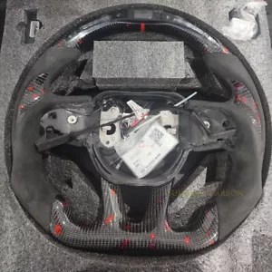 LED carbon fiber Steering Wheel Fit Dodge Charger Challenger Durango SRT 15+ - Picture 1 of 2