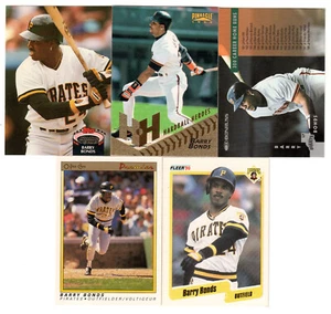 Lot of (5) BARRY BONDS Cards! Pinnacle, Fleer, Stadium Club..PIRATEN/RIESEN - Bild 1 von 1