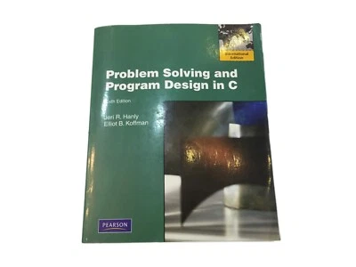 Problem Solving & Program Design in C Jeri Koffman, Elliot B.Hanly Book Gudie - Image 1 of 4
