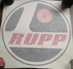 Vintage Rupp Sticker - 14 1/4" in Dia.  - Go kart - Snowmobile - - Bild 1 von 3