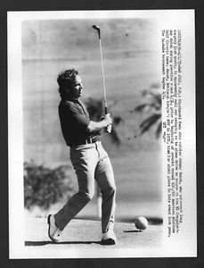 1973 Press Photo, Johnny Bench, Cincinnati Reds, American Airlines Golf Classic - Picture 1 of 3