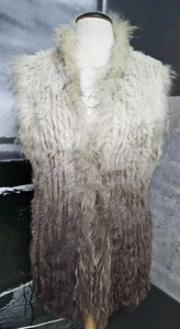 Echt pelz Weste Rino & Pelle Gr 40 Beige-braun.Verlauf Farben. Neuwertig. - Bild 1 von 21