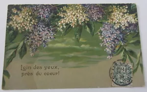 Cartolina d'epoca rilievo Fiori - postcard - tarjeta 1907 - Imagen 1 de 1