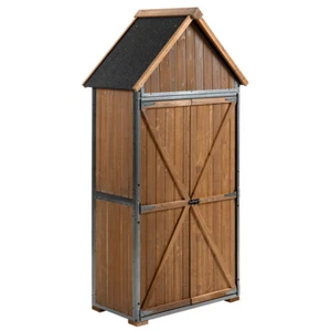 Outdoor Storage Cabinet – Metal Tool Shed for Backyard, Garden & Patio - Picture 1 of 12