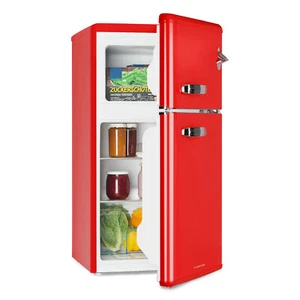 Frigorífico Combinación Frigorífico Independiente Congelador Frigorífico 85 L Rojo - Imagen 1 de 9