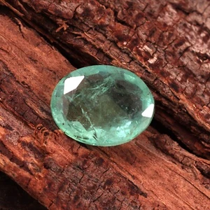2,15 ct zertifizierter natürlicher sambischer Smaragd facettierter oval geschliffener loser Edelstein - Bild 1 von 3