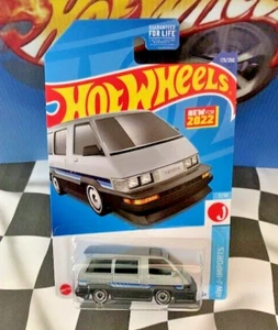 Hot Wheels 2022 HW J-Imports 7/10 173 1986 Toyota Van Silver AeroDisc_Chrome - Picture 1 of 1