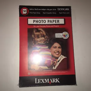 Lexmark 4x6 in. 10x15 cm Inkjet Photo Paper Glossy 50 Pieces NIP - Picture 1 of 1