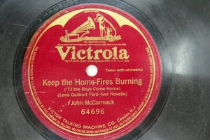 John McCormack - VICTOR 64696 - Keep The Home Fires Burning - WWI - Picture 1 of 3