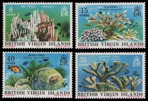 Islas Vírgenes 1978 - Mi-N.o 333-336 ** - Estampillada sin montar o nunca montada - corales / corales - Imagen 1 de 1