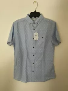 Sovereign Code Men’s light blue Button Short Sleeve Shirt .Small .64$ - Picture 1 of 2