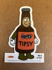 2001 inkworks simpsons mania Tipsy Duff 7D-2 -/2500